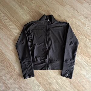 Lucy Brown Finger Hole Yoga Athletic Jacket Women’s Small